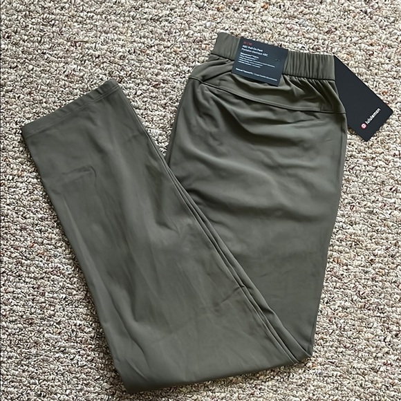 Lululemon ABC Warpstreme pull-on pant-Men's Olive Pants - Picture 3 of 5
